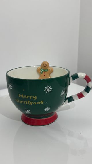 Tazza Grande Natale Gingerbread Uomo