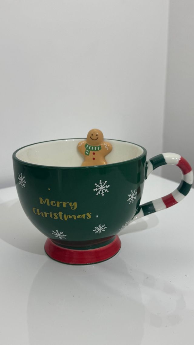 Tazza Grande Natale Gingerbread Uomo