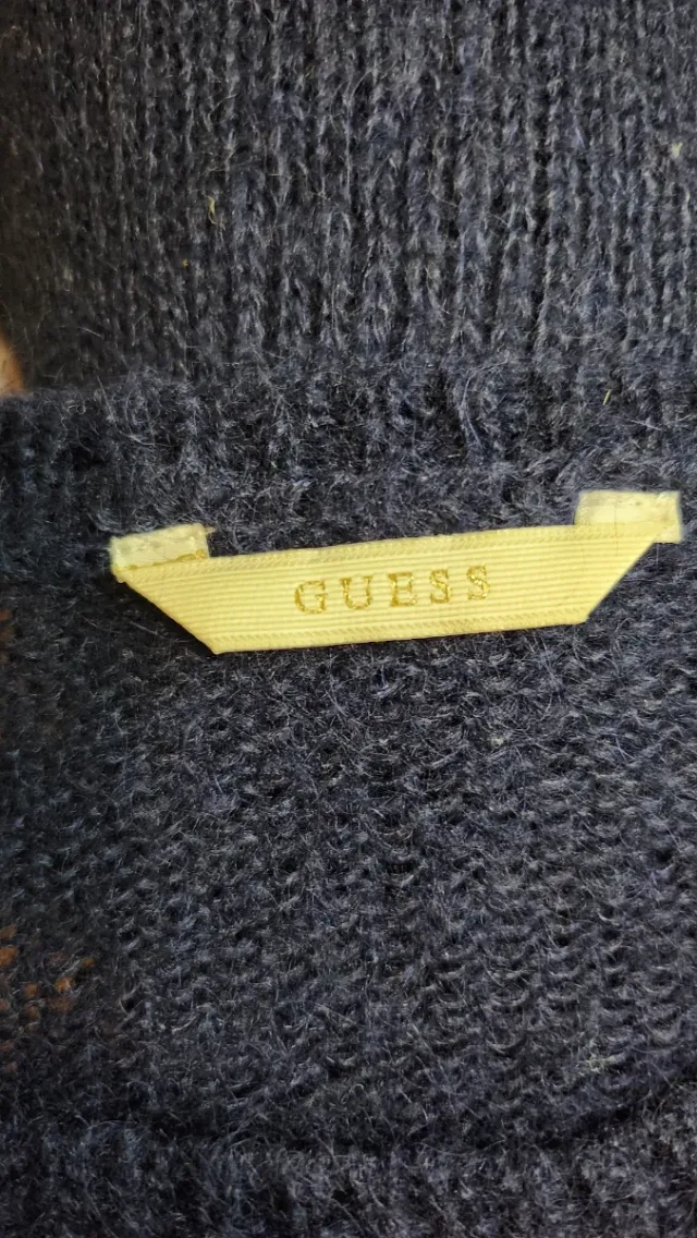 Abito maglione Guess blu con glitter