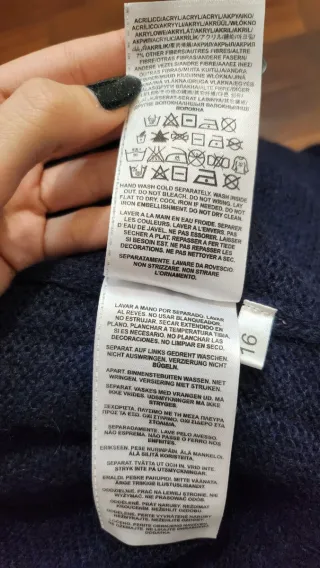 Abito maglione Guess blu con glitter