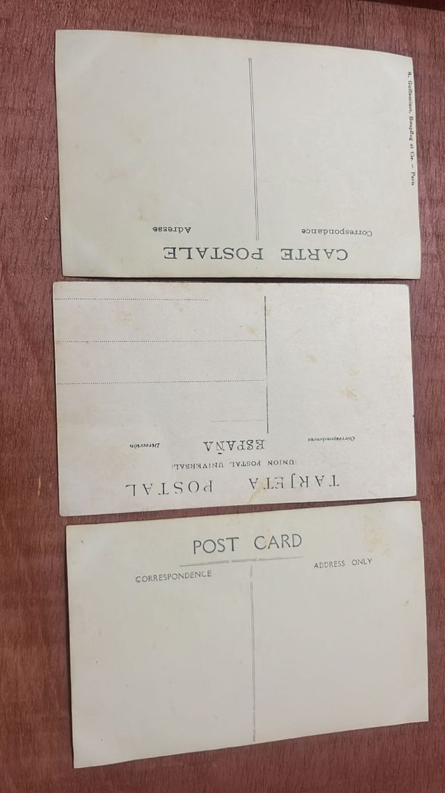 3 Vecchie Cartoline Bambina Neonata Vintage