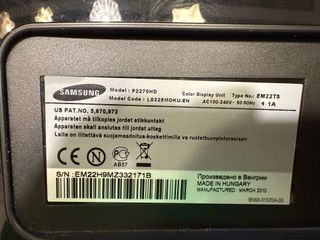 Samsung SyncMaster P2270HD 22 Monitor