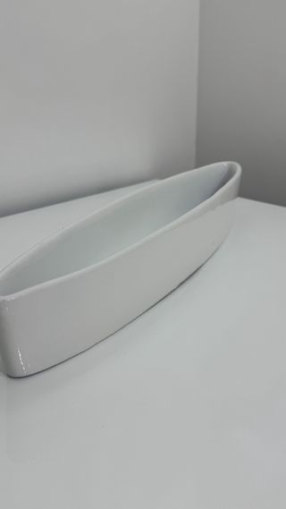 Vassoio bianco in ceramica