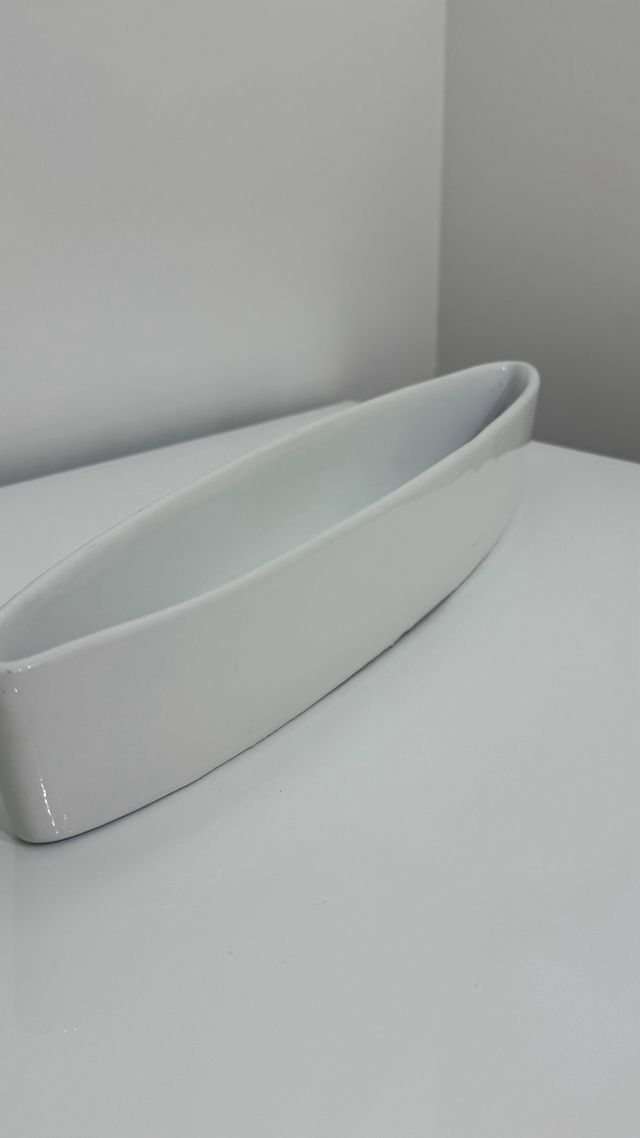 Vassoio bianco in ceramica