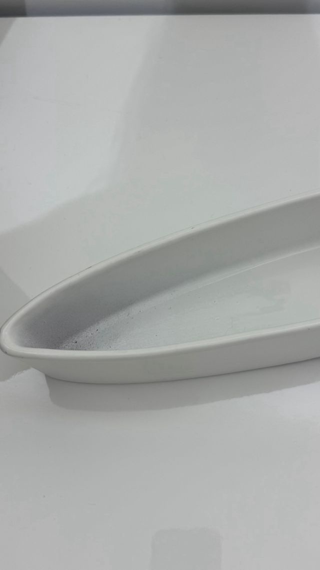 Vassoio bianco in ceramica