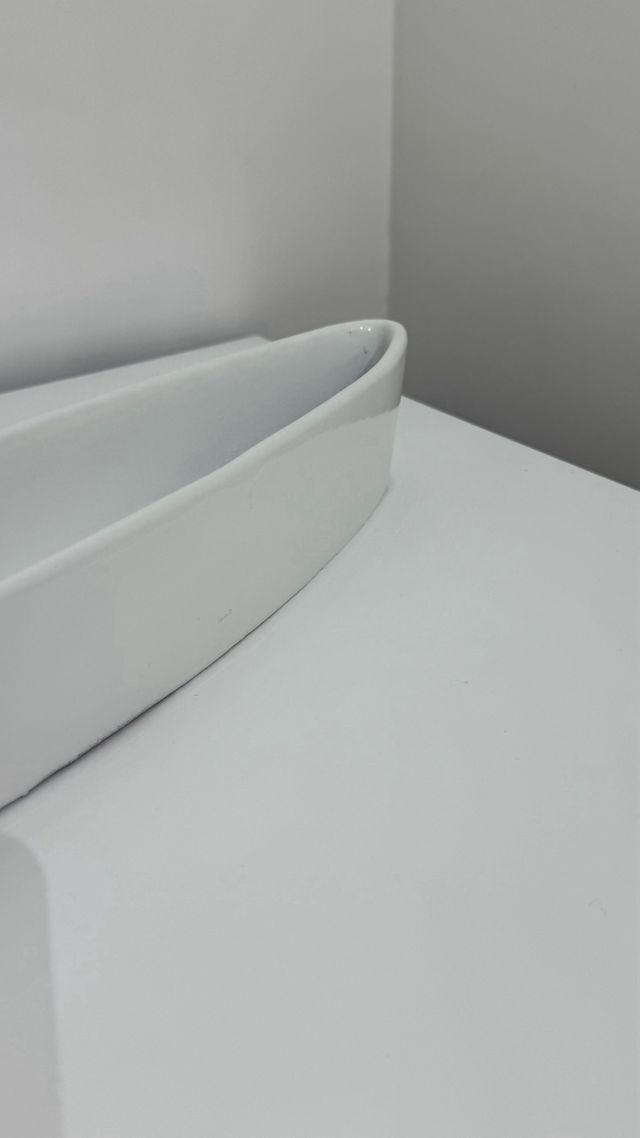 Vassoio bianco in ceramica