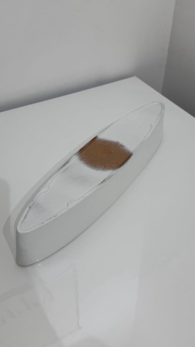 Vassoio bianco in ceramica