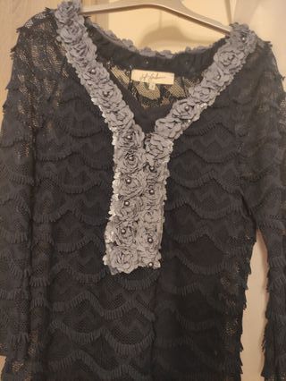 Vestido H.I.S Azul Marino Talla M