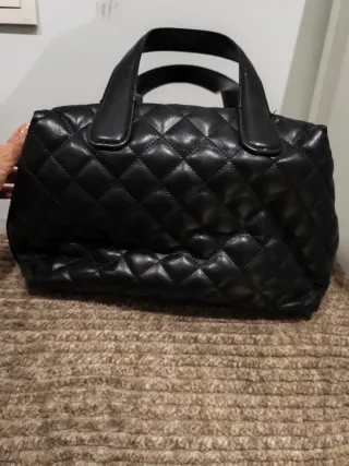 Bolso Love Moschino Negro Acolchado