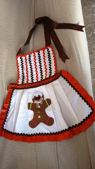 Delantal Navideño Hecho a Mano