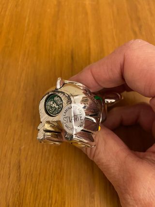 StilArte coppia cagnolini laminati argento