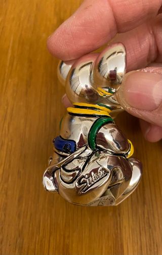 StilArte coppia cagnolini laminati argento