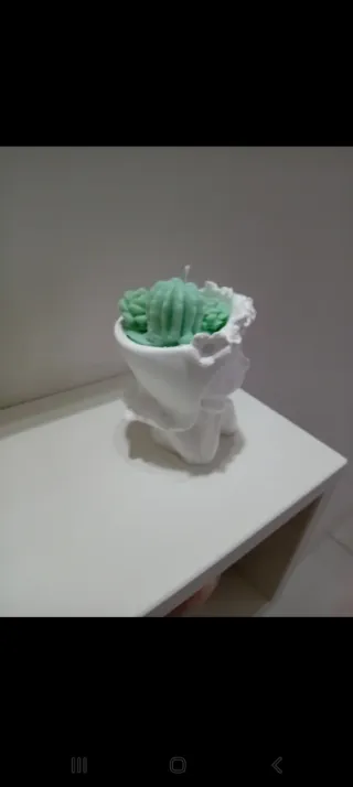 Decorazione in gesso con candele