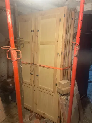 Puerta balconera madera