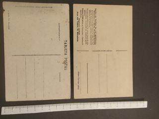 Lote 2 Postales Antiguas Pirineos y Barcelona