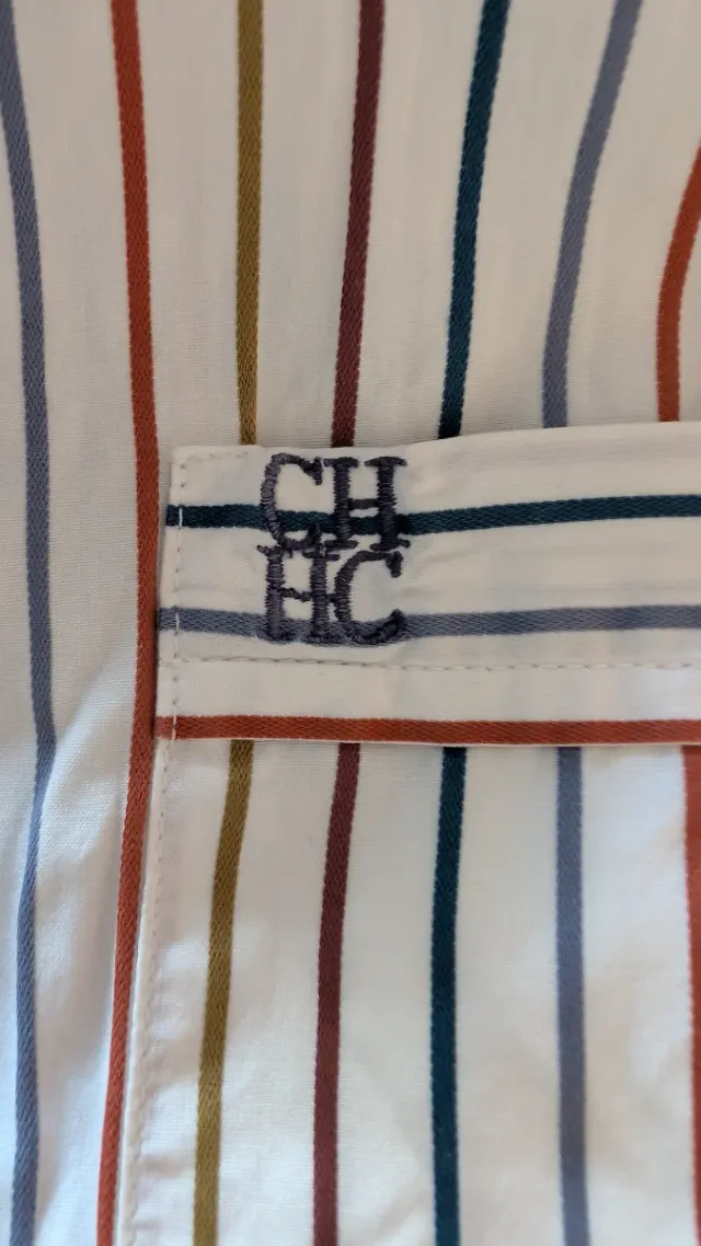 Camisa Carolina Herrera Rayas Multicolor