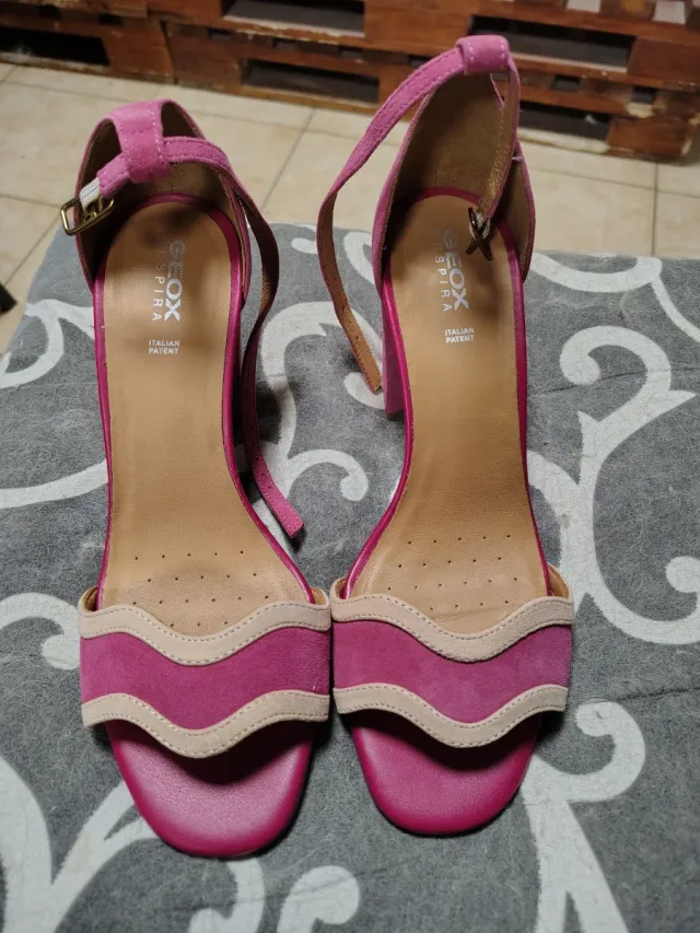 Sandali Geox Rosa e Beige