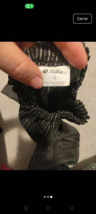 Pantalón de casera a rayas para niño