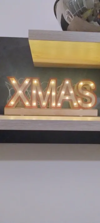 Decorazione scritta XMAS luminosa