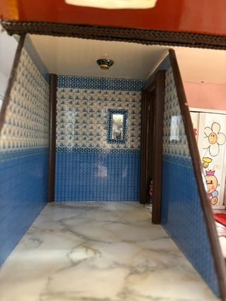 Casita de muñecas artesanal vintage