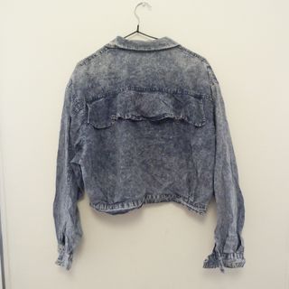 Cazadora Tejana Azul con Detalles