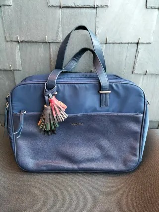 Maletín azul para portátil o documentos