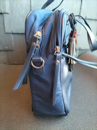 Maletín azul para portátil o documentos