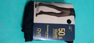 3 Paia Collant OVS 50 Denari Neri Taglia 3M