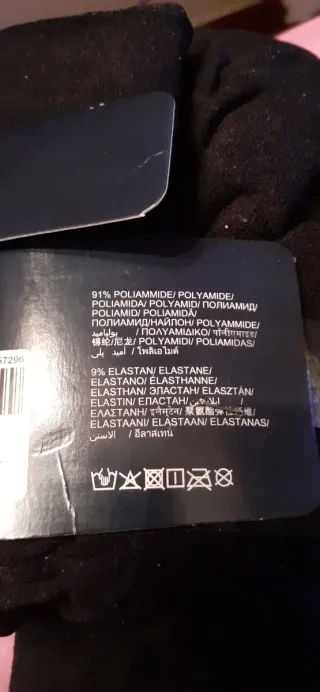 3 Paia Collant OVS 50 Denari Neri Taglia 3M