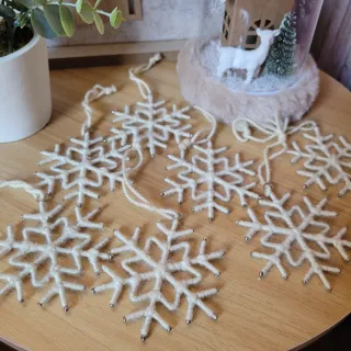Copos de Nieve Adornos Árbol Navidad