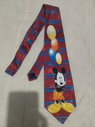 Corbata Vintage Mickey Mouse Disney Granate