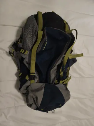 Mochila Campista 60L Azul/Gris