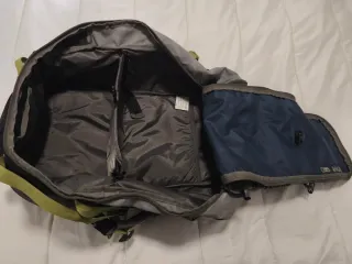 Mochila Campista 60L Azul/Gris
