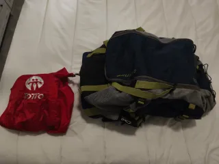 Mochila Campista 60L Azul/Gris