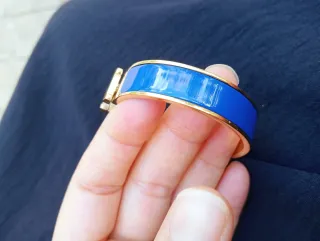 Pulsera Hermes H Azul Acero Inoxidable T17