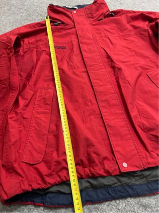 Chaqueta Columbia Impermeable Roja y Azul