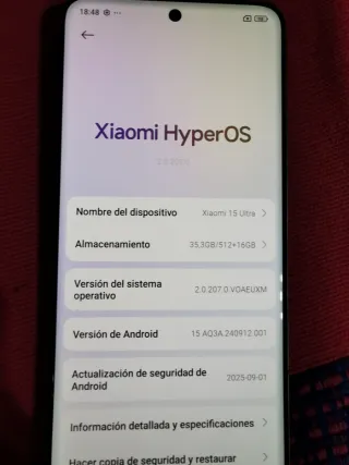 Xiaomi 15 Ultra Negro/Plateado