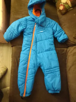 Mono de nieve azul 2 años