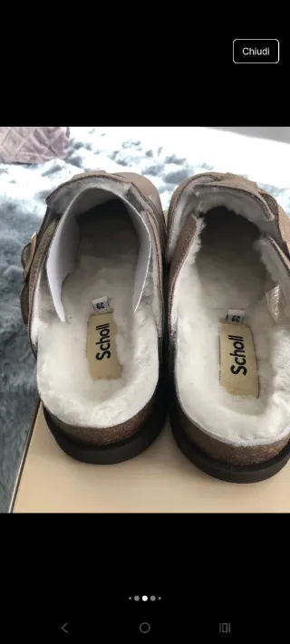 Sabot Scholl Beige/Marrone Tg. 39