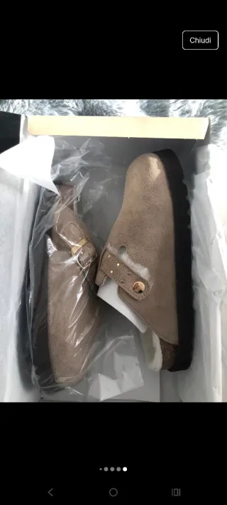 Sabot Scholl Beige/Marrone Tg. 39