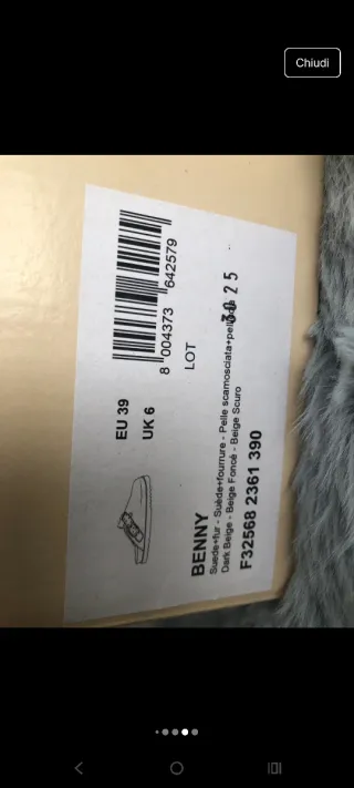 Sabot Scholl Beige/Marrone Tg. 39