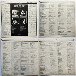 LP 1976 🇯🇵 THE BEATLES - LET IT BE