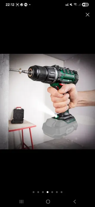 Taladro Atornillador Parkside 20V PABS20-LiG8