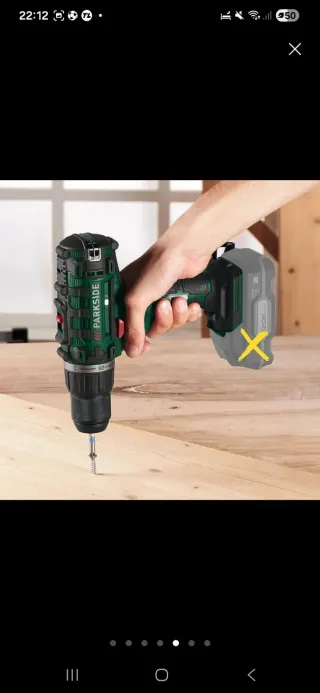 Taladro Atornillador Parkside 20V PABS20-LiG8