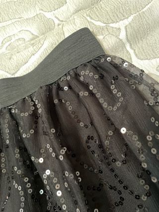 Gonna nera con paillettes