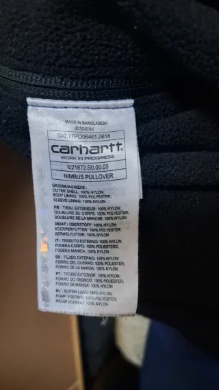 Cazadora forrada interior invierno Carhartt Azul T