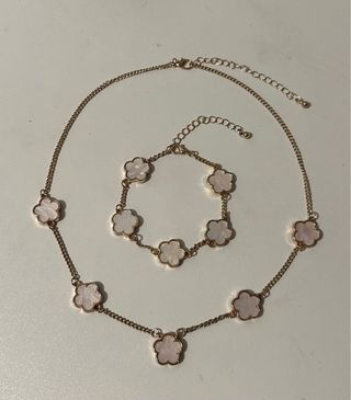Conjunto Van Cleef collar y pulsera