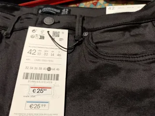 Pantalón Satinado Negro