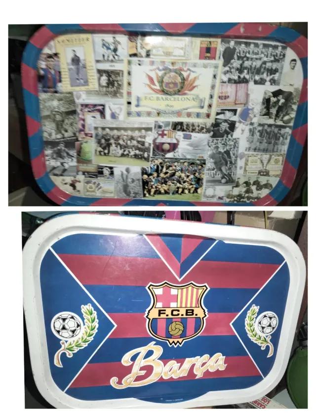 2 Bandejas Chapa F.C. Barcelona Coleccionables