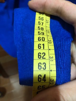 Jersey azul lentejuelas hombros talla L